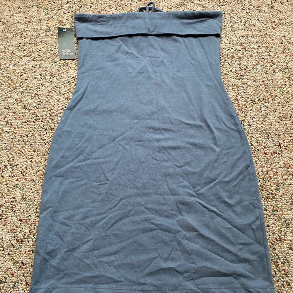 Strapless Blue mini dress NWT - Picture 3 of 3